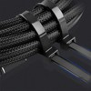 Pack of 100 Cable Ties Resealable Black 7.6 x 250