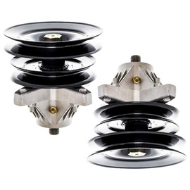 8TEN Mower Spindle Double Pulley Left Outer for MTD White Outdoors 50 inch Deck 618-0269 618-0429 918-0269 2 Pack