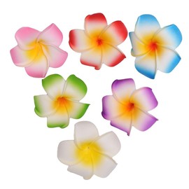 FOMIYES Plumeria Hair Clip 6PCS Plumeria Hair Clip Frangipani Hairpins, Hawaiian Flower Hair Clip, Bridal Barrette Flower Hairclip Hair Accessory for Women Lady Frangipane Hair Clip