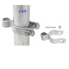 2 Pack 2-3/8inch Chain Link Fence Frame Gate Post Hinge/Galvanized