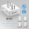 Multi Plug Outlet Splitter, Unidapt Multiple Outlets Extender Adapter with