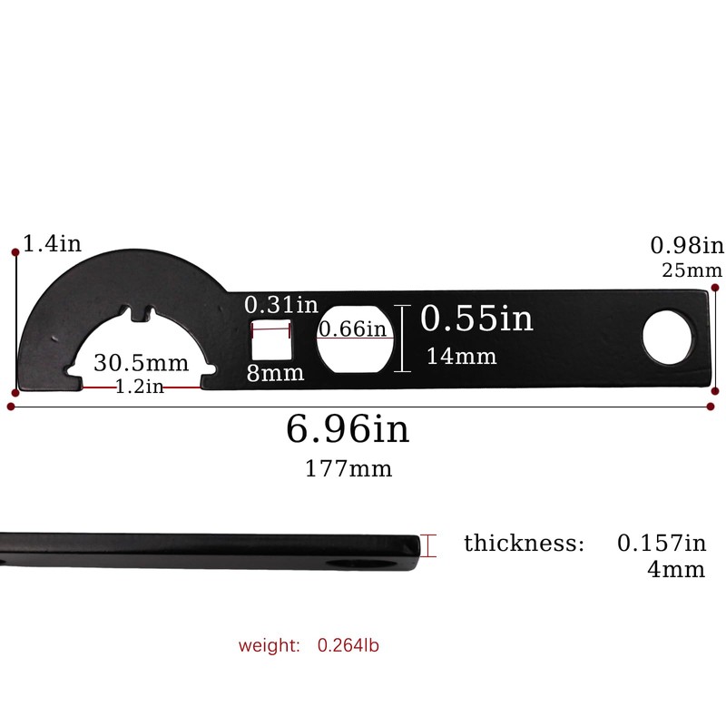 AOXEXOB Wrench Tools, Multi-Function Carbon Steel Wrench Combo for Removal