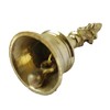 GURU JEE™ Brass Pooja Bell with Hanuman Traditional Hand Held