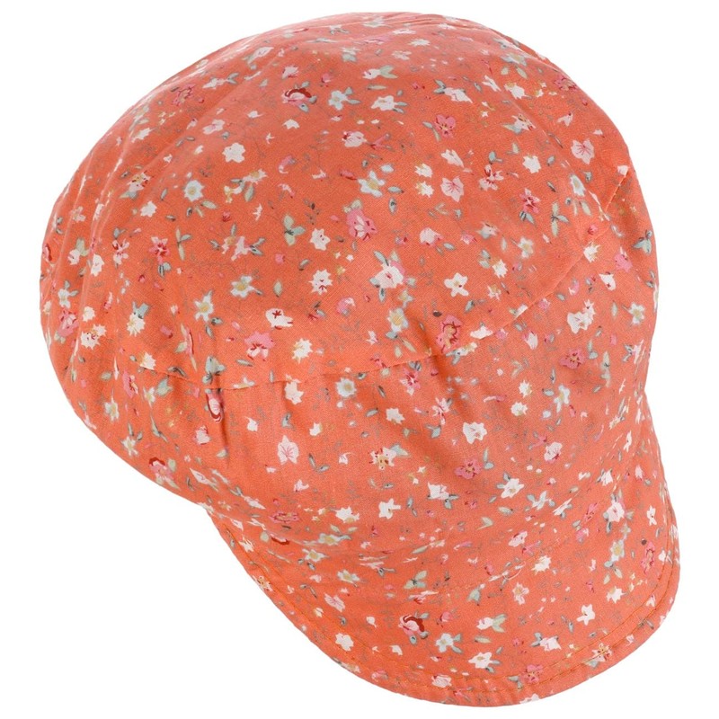 Lipodo Millefleurs Cap Wendemütze Newsboy Reversible Floral Solid 100% Linen