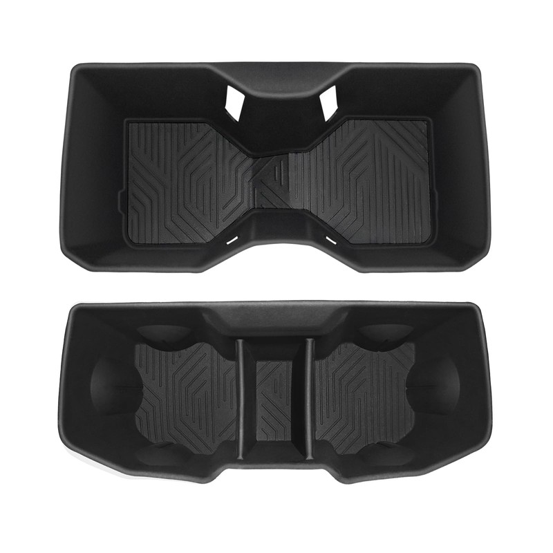 Muslogy Center Console Front&Rear Cup Holder Inserts Compatible with 2024