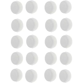 20 Pcs White Rattle Box Noise Maker Insert Squeaker Plastic Ring Box Repair Fix Baby Rattle Accessories Rattles Rings (15mm)