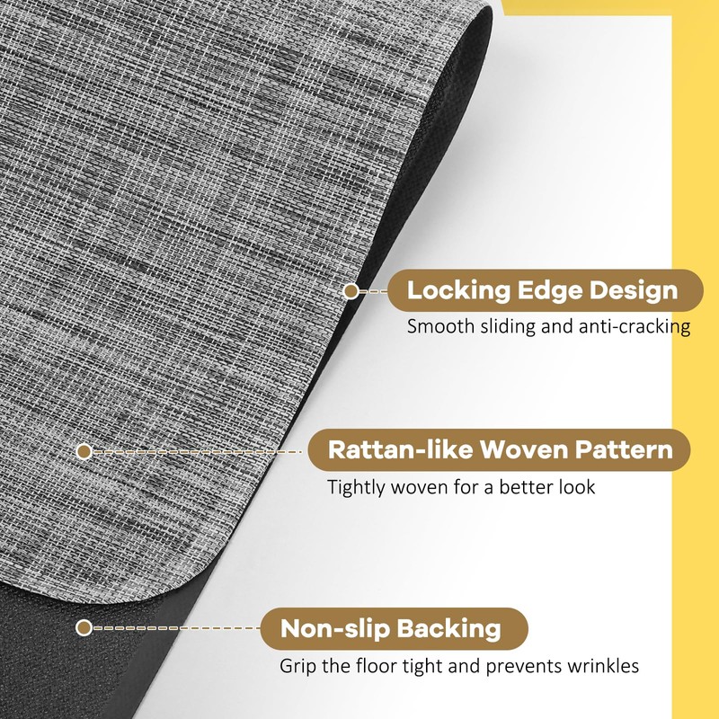 BesWin Large Office Chair Mat for Hardwood Floor, 48" x