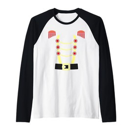 Christmas Nutcracker Squad Toy Soldier Costume Lazy Xmas Raglan Baseball Tee