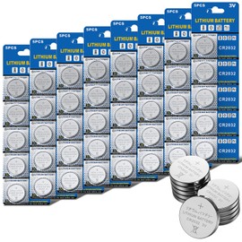 GutAlkaLi CR2032 Lithium 3V Battery, Electronic Coin Cell Button for Toys Calculators Watches (40 Pcs)