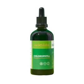 viktilabs Chlorophyll Tropfen - Nat1rliches Chlorophyllin aus Alfalfa - Hochdosiert mit 200 mg pro Tagesdosis - Leicht dosierbar mit Pipette - Nur 3 Zutaten - 100 ml