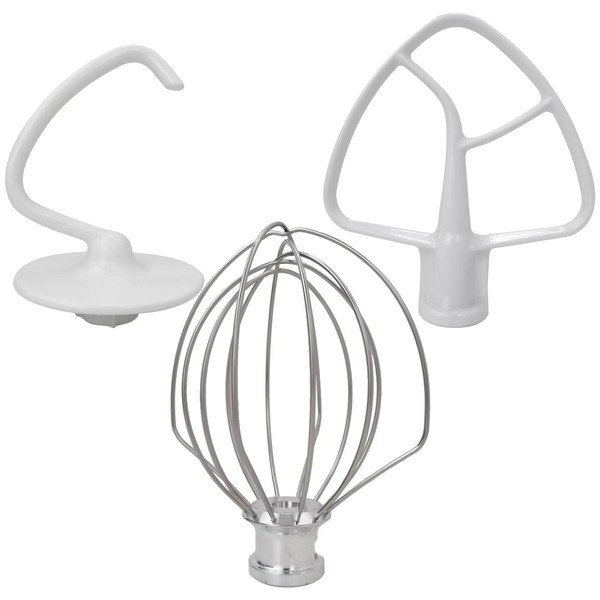 KOGUNXU New for 4.5/5 Quart KitchenAid Mixers - 3-Piece Attachment