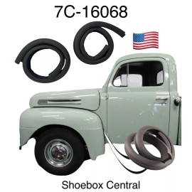 Carpenter 1948 1949 1950 1951 1952 Ford Pickup Truck Fender to Cowl Rubber Seals Pair USA