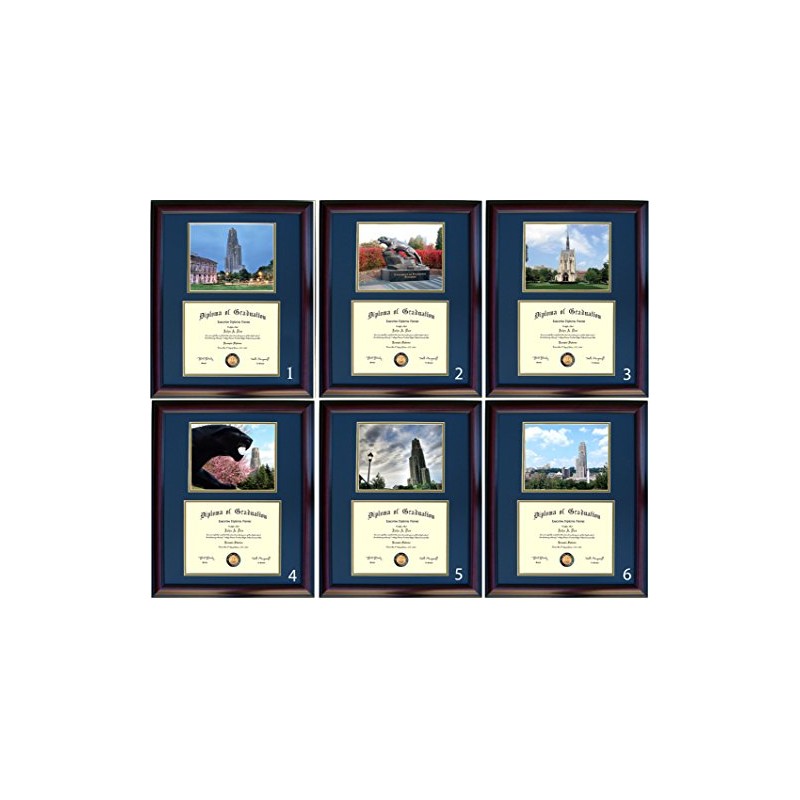Pitt Diploma Frame - Photo Option #6 - Cherry Frame