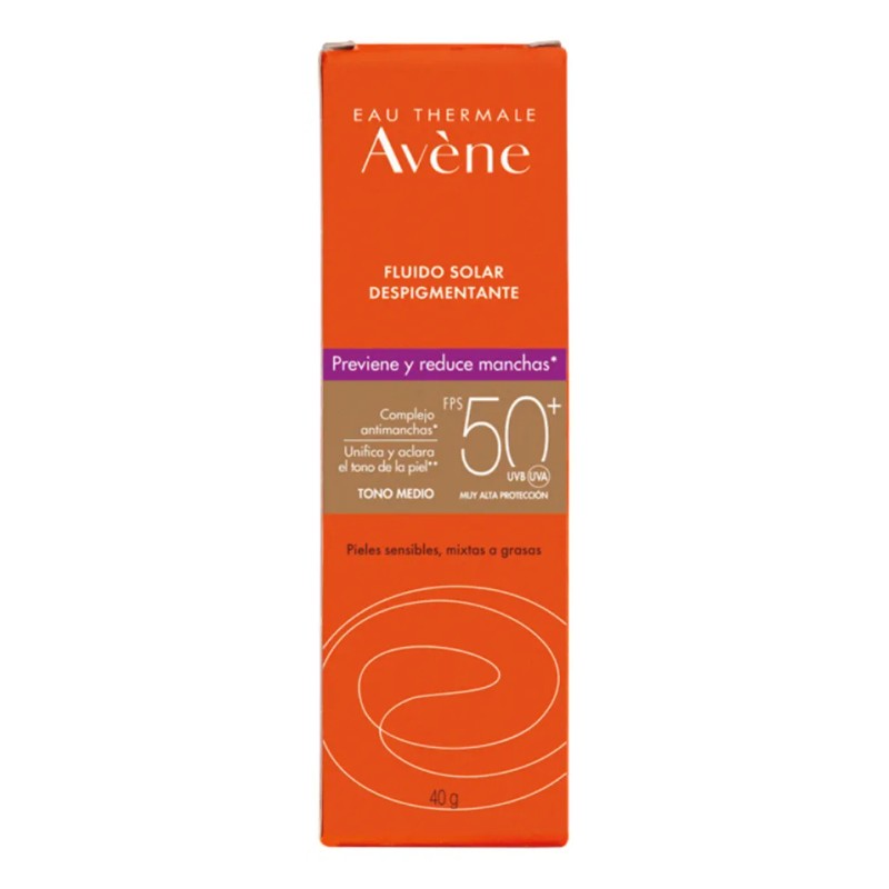 Avéne Fluido Solar Despigmentante 50fps Tono Medio 40g