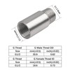 Rrina 304 Stainless Steel Shower Head Extension Arm G1/2 Male