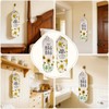 2Pcs Sunflower Plastic Bag Holder for Kitchen Essentials, Reusable Hanging