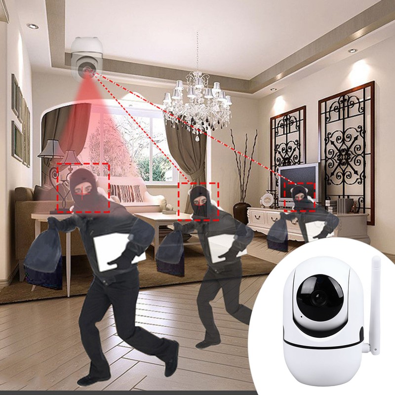 Smart Security Camera 355 Degree Rotation Pan Tilt Wireless Wifi