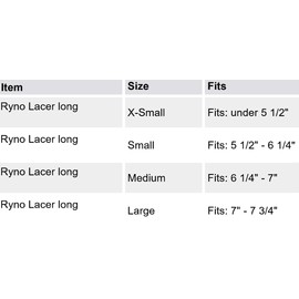 Med Spec Ryno Lacer Wrist & Thumb Support, Black X-Small Right