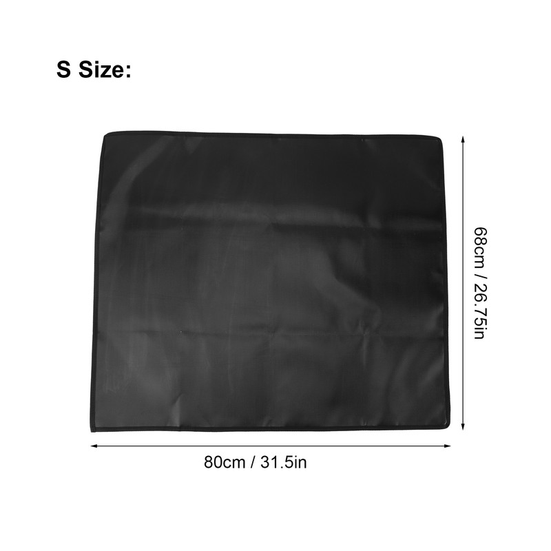 Under Grill Mat Double Sided Rectangular Silicone Fireproof Grill Pad