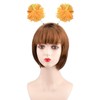HODRME 2 Pieces Pom Pom Head Bopper-Yarn Spings Pom Headwear