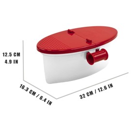 Time Roaming Versatile Microwave Pasta Boat, Sturdy Food Grade Heat Resistant PP Material, Pasta Cooker Vegetable Steamer Boat Strainer, Massive Capacity Up To 5 Pounds