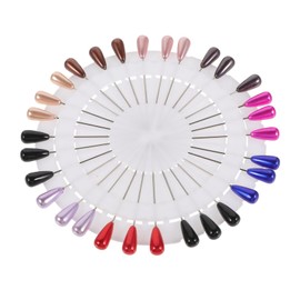 SHINEOFI 30pcs Scarf Needle Hijab Pin for Women Muslim Metal Sewing Shawl Safety Pin Multicolor Long Needle