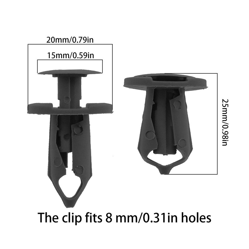 50x Black Clip Mount Holder for VW Transporter T4 T5