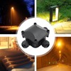 CADUFUELLY 4 Pcs Waterproof Electrical Junction Box, Outdoor 3 Way