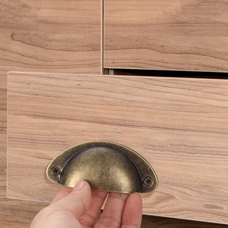 VARHHUXHA Shell Handle Vintage, Pack of 16 Cupboard Handles, Drawer