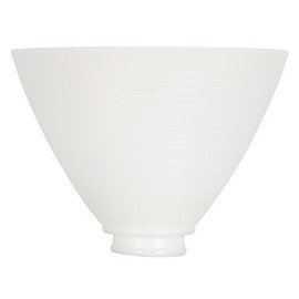 Upgradelights 8 Inch Glass Floor Lamp Reflector Shade Glass Lamp Glass with 3 Edison Candle Covers 4"