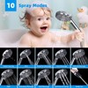 Hibbent Upgraded 5-spray 13'' Shower Head, High Pressure Rainfall Shower