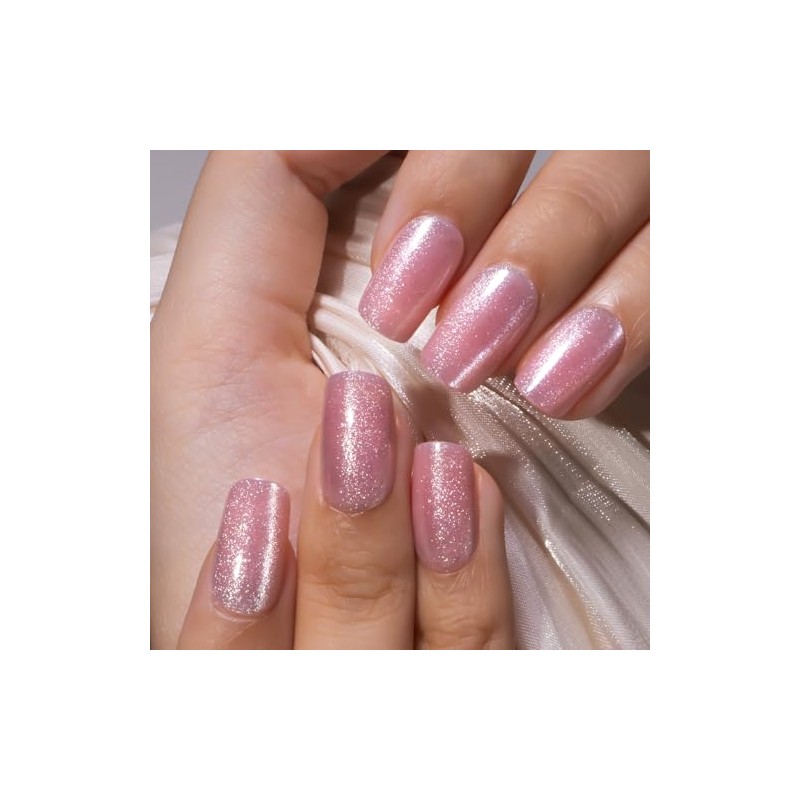CurvLife Uñas Postizas De Gel Suave, Diseño Cuadrado De Ojo