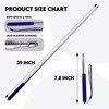 Mafegu 2pcs Retractable Teacher's Whip,Teaching Whip,Metal Retractable Whip,Extended Handheld Presenter,Whiteboard