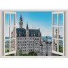 Neuschwanstein Castle Tapestry Germany Castle Scenic Landscape Room Decor Window