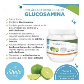 Pack 2 Colágeno Glucosamina Fortaleza Articulaciones Limón