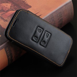 Slivercolor Car Key Case Genuine Leather Car Key Bag Car Key Cover Key Fob for Renault