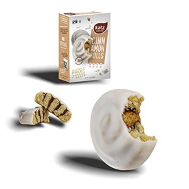 Katz Gluten Free Cinnamon Rolls. Fresh Baked Rolls Made With Real Cinnamon and Covered In A Sweet Glaze. Grain Free. Tree Nut Free, Peanut Free. Dairy Free. Soy Free. Kosher. 4 Individually Wrapped Cinnamon Buns 8.5 oz. (Pack of 6)