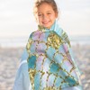 DJDEA Microfibre Beach Towel for Kids,Lightweight 70X140CM Large Beach Towel,