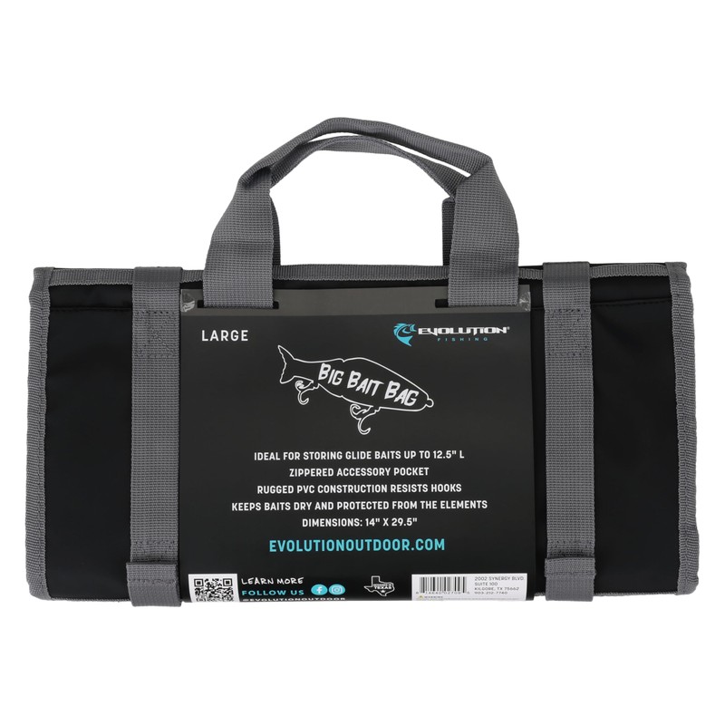 Evolution Fishing Big Bait Bag - 14 in., Roll-Up Lure