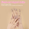 ITADAKU 10pcs Adjustable Silver Nail Rings - Reusable Detachable Metal