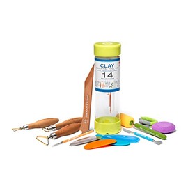 Xiem Tools Essential Clay Tool Kit, 14 Pieces for Ceramics and Pottery