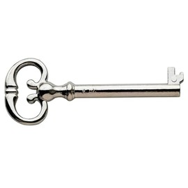 Haz·quls (KY-7) Hollow Barrel Antique Skeleton Key ，Classic Victorian Style Furniture Key (2 Pcs)