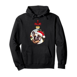 Christmas French Bulldog Ornament Pullover Hoodie