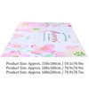 Summer Floral Pattern Shower Curtain with Hook Bathroom Curtain for