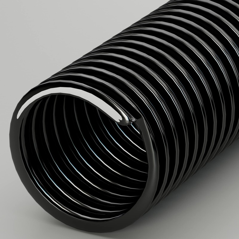 25mm Black Pond Corrugated Flexible Hose Pipe 1 Metre