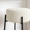 Nathan James Isaac 24" Modern Backless Bar Stool with Round