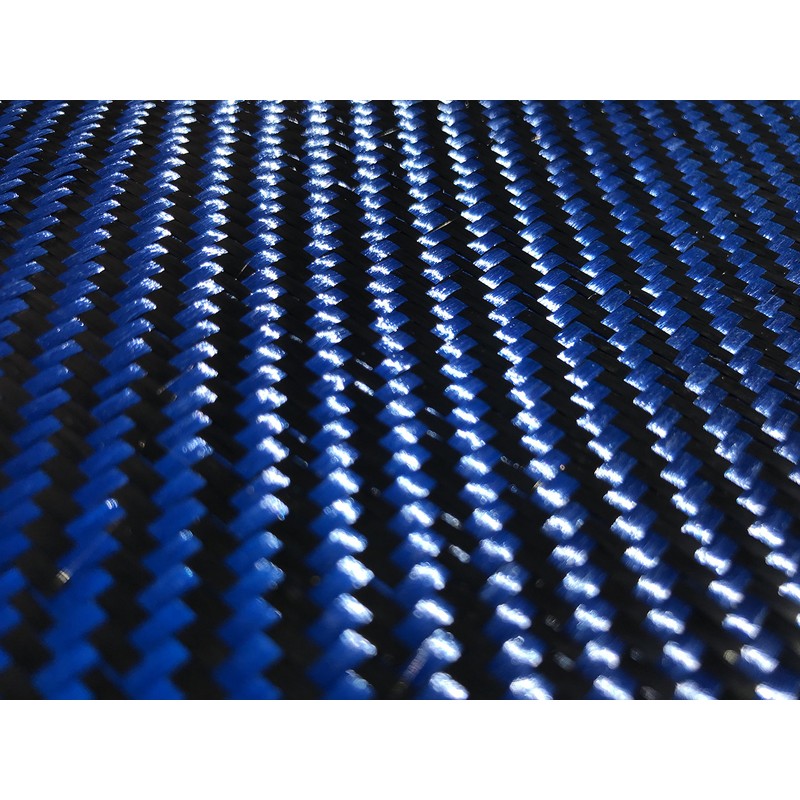 4" x 25 FT - Kevlar FABRIC-2x2 Twill WEAVE-3K/240g (Blue)