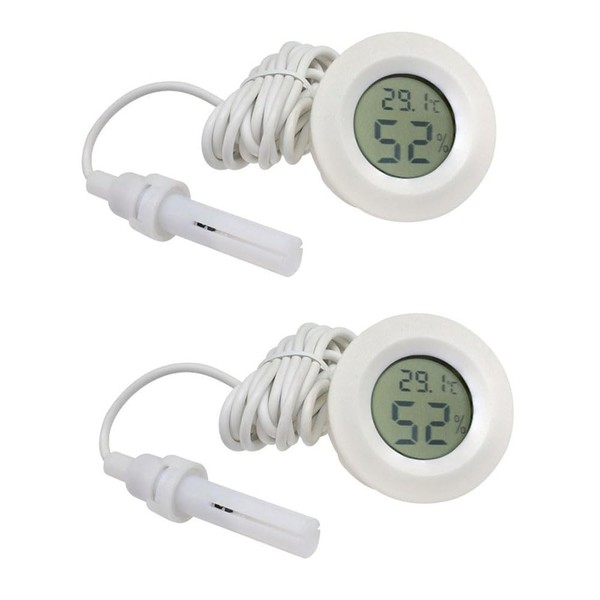 TopHomer 2 Pack Mini Digital Hygrometer Thermometer Gauge, Indoor Outdoor