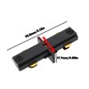 VGOL 4pcs Black 120V H Series Single Circuit 3-Wire Track