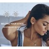 Snowflake Stud Earrings for Women 925 Sterling Silver Hypoallergenic CZ